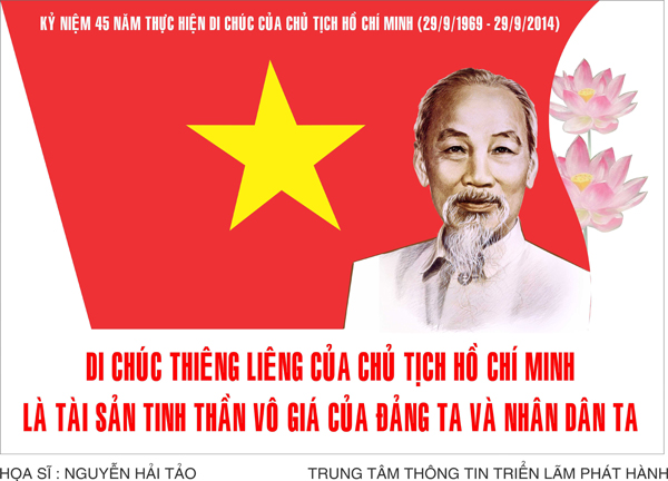 Hướng dẫn tuyên truyền kỷ niệm 45 năm thực hiện Di chúc của Chủ tịch Hồ Chí Minh