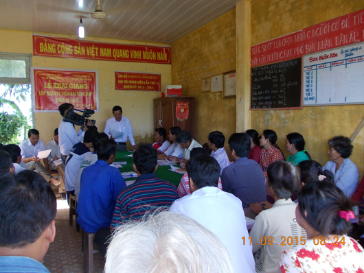 Lễ khai giảng lớp Quản lý dịch hại tổng hợp tại khóm cà lăng A biển - phường 2