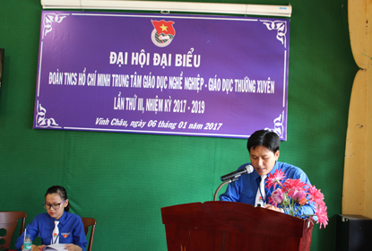 Đại hội Đoàn Trung tâm Giáo dục Nghề nghiệp - Giáo dục Thường xuyên Nhiệm kỳ 2017 - 2019