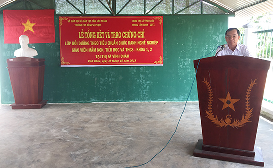 Le tong ket - trao chung chi thang hang mam non, thcs va tieu hoc