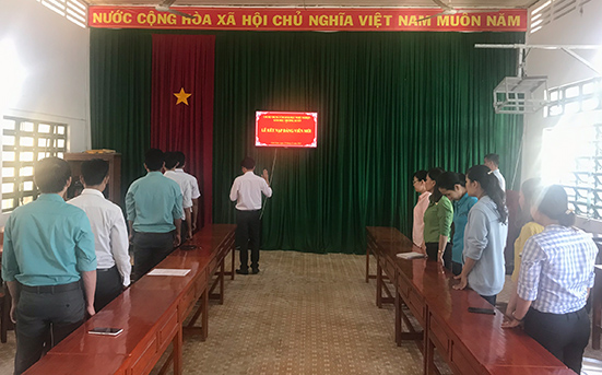 Lễ kết nạp Đảng viên mới 2018