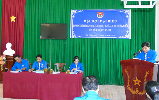 Đại hội Đoàn Trung tâm Giáo dục nghề nghiệp - Giáo dục thường xuyên Nhiệm kỳ 2019 - 2020