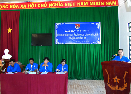 Đại hội Đoàn Trung tâm Giáo dục Nghề nghiệp - Giáo dục Thường xuyên