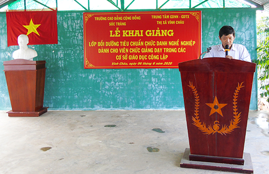 Lễ khai giảng Lớp Bồi dưỡng Tiêu chuẩn Chức danh nghề nghiệp dành cho Giáo viên - năm 2020