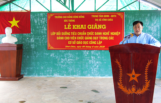 Lễ khai giảng Lớp Bồi dưỡng Tiêu chuẩn Chức danh nghề nghiệp dành cho Giáo viên - năm 2020