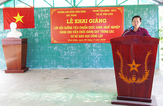 Lễ khai giảng Lớp Bồi dưỡng Tiêu chuẩn Chức danh nghề nghiệp dành cho Giáo viên - năm 2020