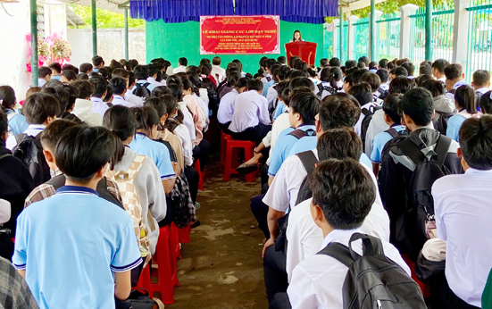 Khai giảng các lớp sơ cấp nghề tại Trung tâm GDNN-GDTX năm 2024