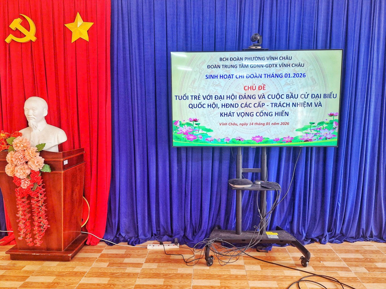 ĐOÀN TRUNG TÂM TỔ CHỨC SINH HOẠT CHI ĐOÀN THÁNG 01 NĂM 2026.