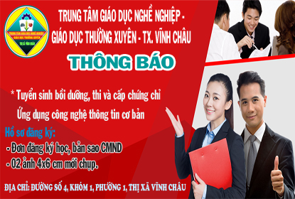 Tuyển sinh bồi dưỡng, thi và cấp chứng chỉ ứng dụng CNTT cơ bản